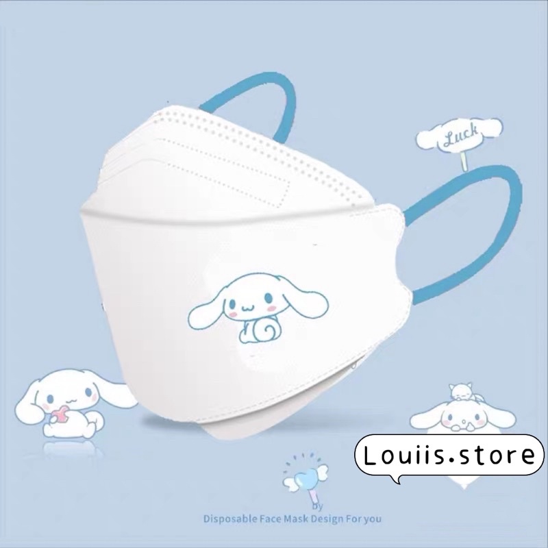 Khẩu trang KF94 in hình dễ thương cho người lớn Louiis.store