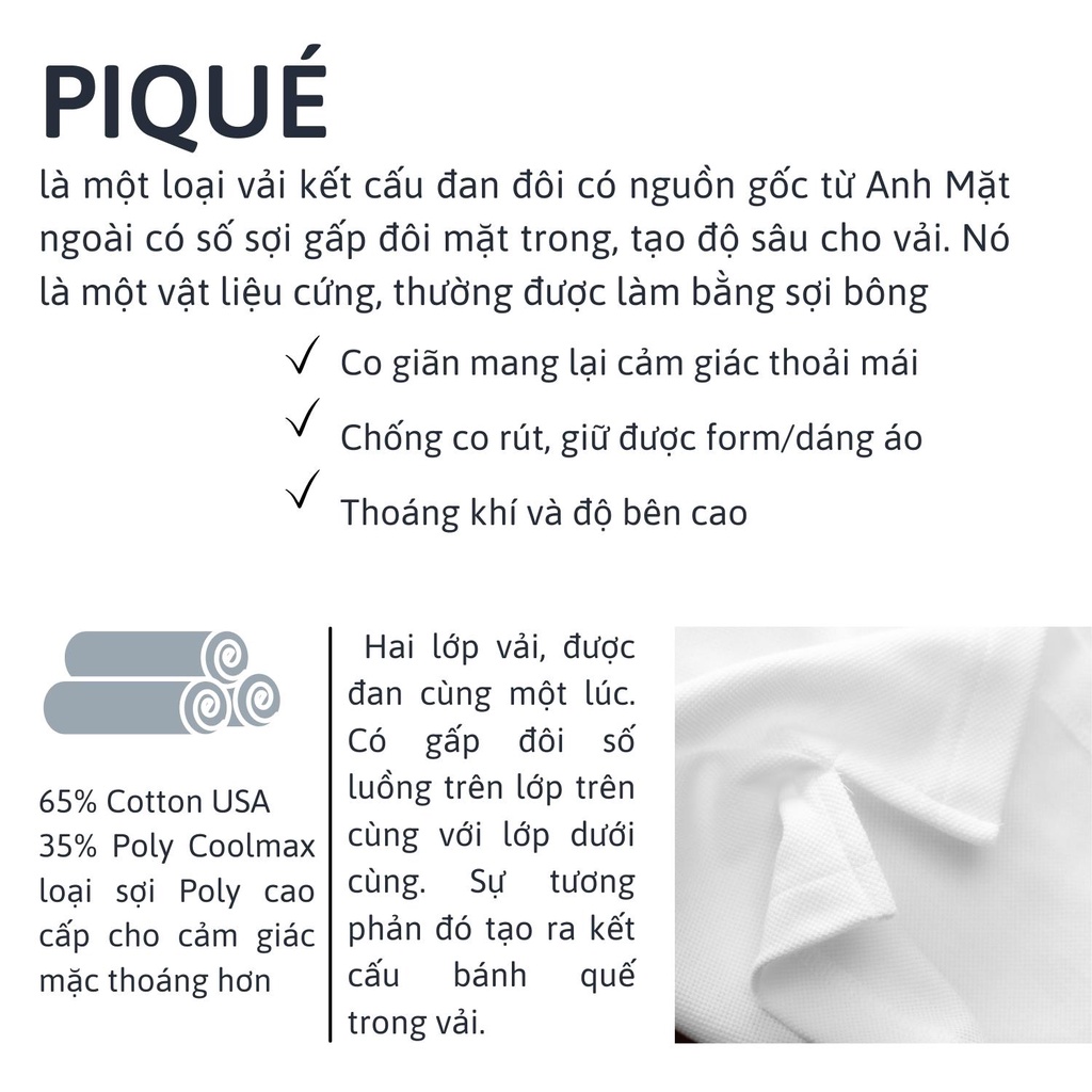 Áo Polo nam Satoshi Diamond Pique SAPL77 Lai Cổ Xanh Dương sang trọng