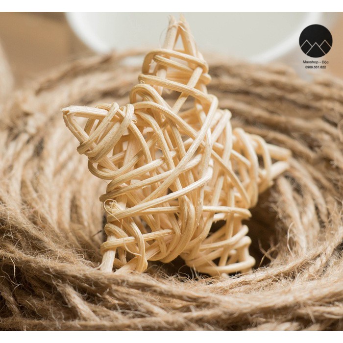 Quả cầu mây phụ kiện chụp ảnh noel Maxshopdoc M1 và decor trang trí giáng sinh, trang trí nhà handmade