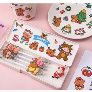 Sticker Giáng Sinh chữ nhật