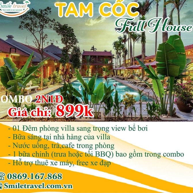 Combo Tam Cốc 2n1đ