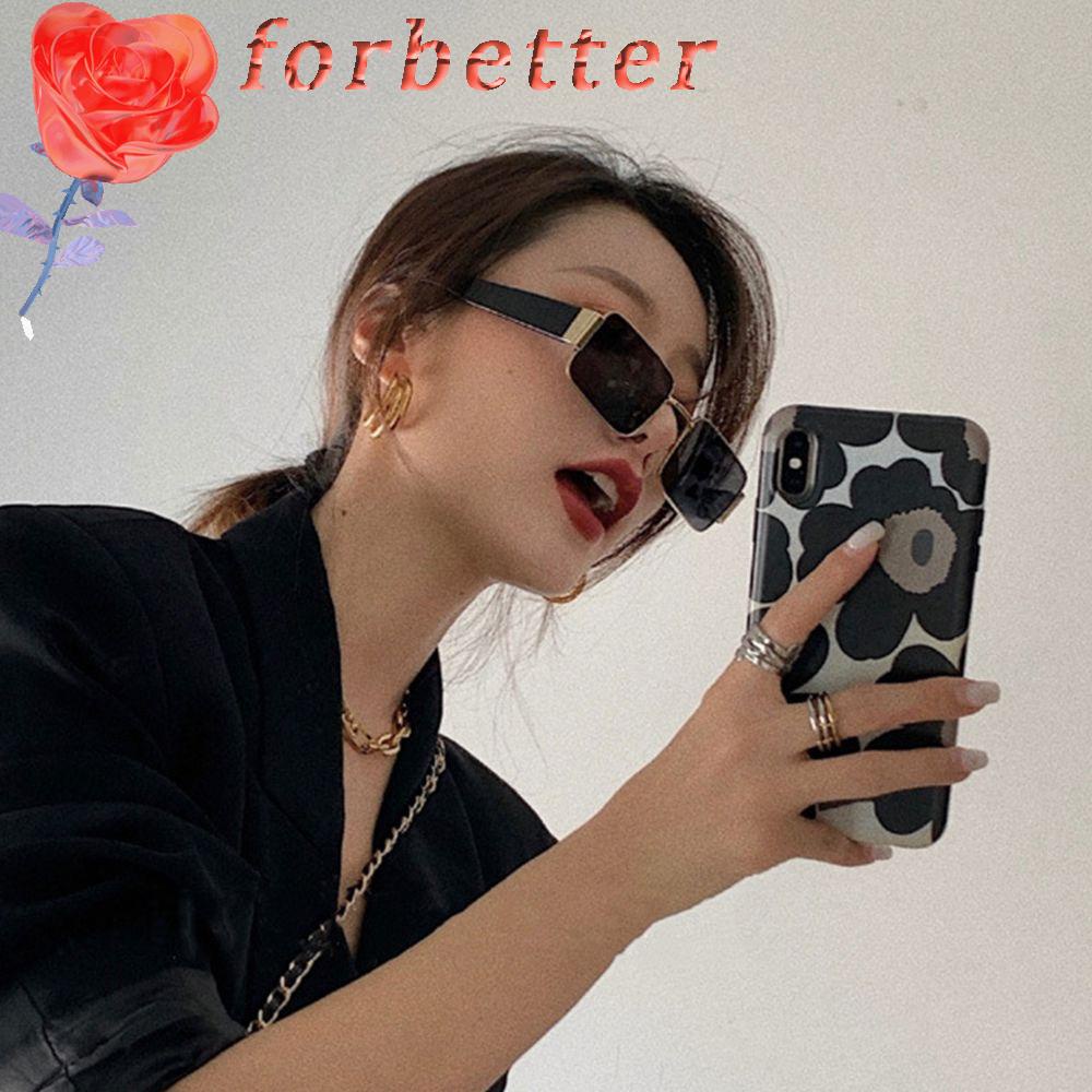 Kính Mát Gọng Vuông Bằng Kim Loại Nhiều Màu Sắc Thời Trang Dành Cho Nữ