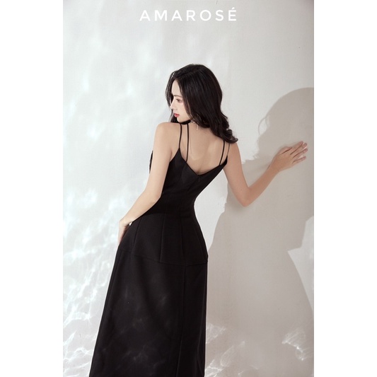 BLACK BUTTERFLY DRESS - Đầm dáng dài kết đá hình bướm