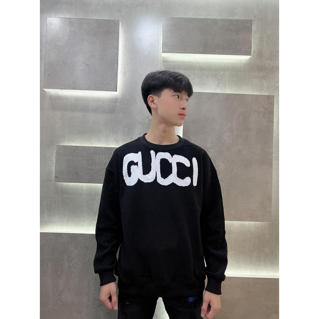 Áo sweater GC Balenciaga, áo nỉ GC chất nỉ bông dầy in hình GC Balenciaga