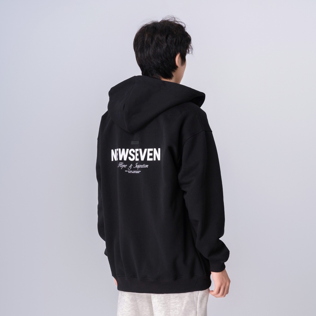 Áo Hoodie Zip NEWSEVEN Signature Basic