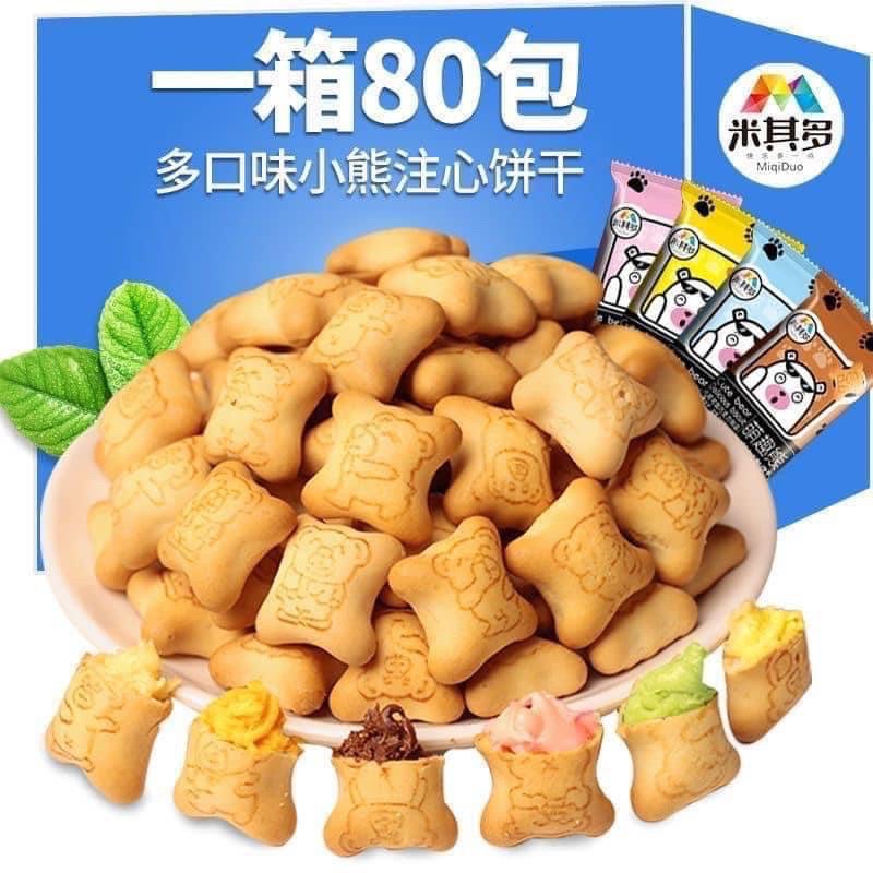 bánh gấu nhân sô-cô-la,sữa chua.vani.dâu tay