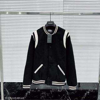 Áo Bomber Teddy Đen Tay Viền Trắng, Áo Khoác Bomber Đen Trắng Nỉ