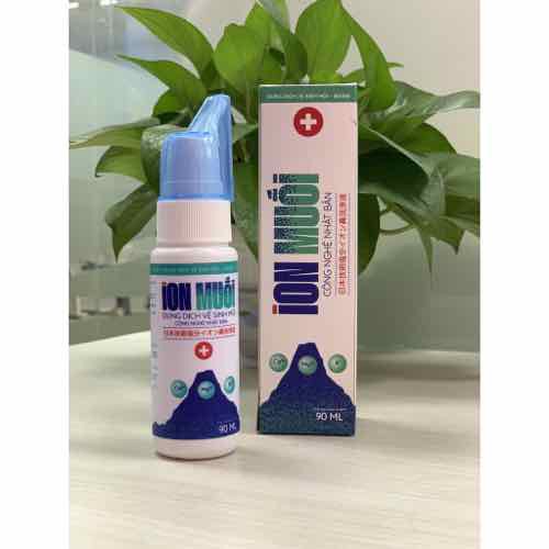 Combo 2 thùng nước súc miệng ION MUỐI thùng 6 chai 300ml Kèm chai xịt mũi