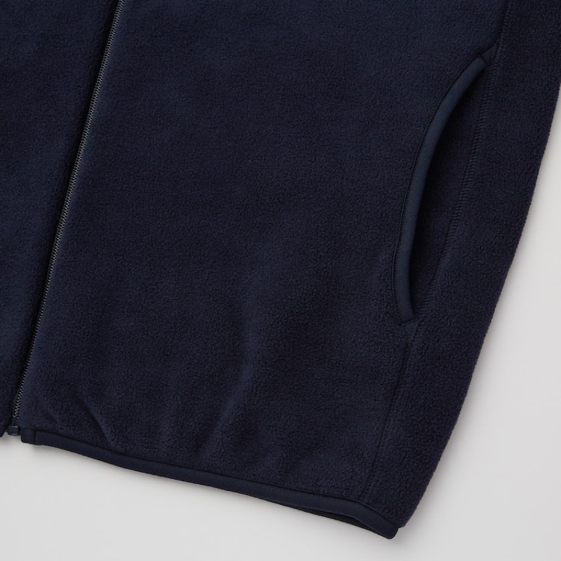 Áo khoác Nỉ zip lông cừu dài tay Uniqlo của Nam