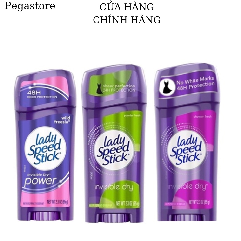 Lăn khử mùi nữ LADY Speed Stick Power Fresh Lăn nách nữ 65g Lăng nách Lady Mỹ