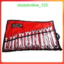 Bộ Cờ Lê Yeti 8-24 (USA Standard) 14 Chi Tiết (Khoá Vòng Miệng)