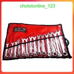 Bộ Cờ Lê Yeti 8-24 (USA Standard) 14 Chi Tiết (Khoá Vòng Miệng)