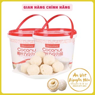 Xô Viên Socola Trắng Phủ Dừa Jinsibo Chocolate Coconut