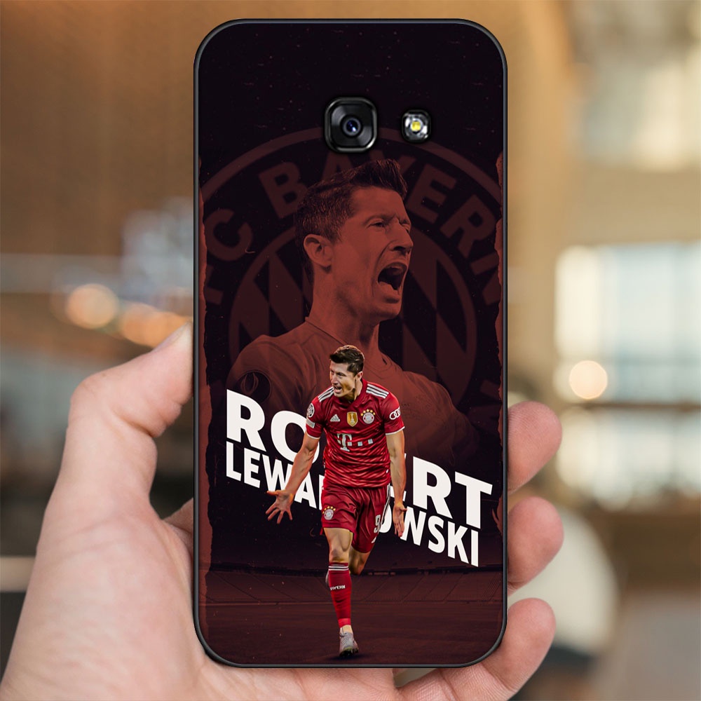 Ốp lưng Samsung A3 2017, A5 2017, A7 2017 viền đen in hình Lewandowski Barcelona Bayern Munich