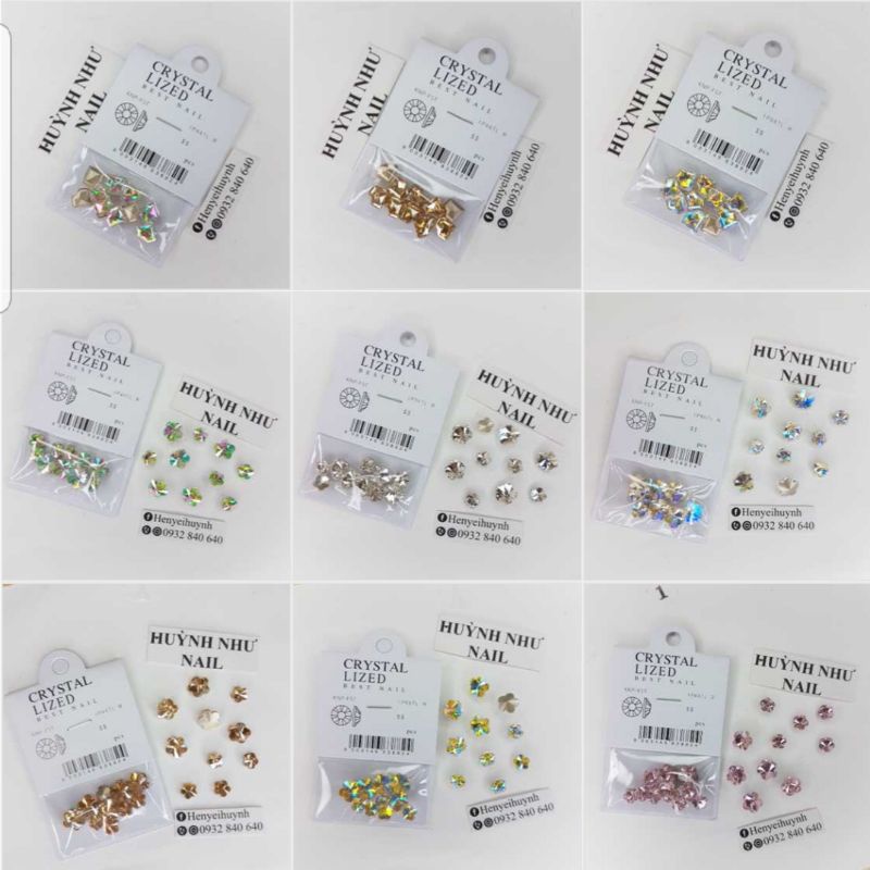 10 Viên ĐÁ KHỐI GIẢ ÚC CAO CẤP 15 KHÍA❤HÌNH HOA MAI 5 CÁNH