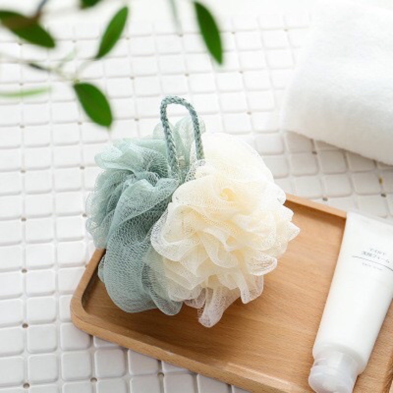 Bông Tắm Tròn Cao Cấp 2 Màu - Siêu Tạo Bọt Kì Cọ Tẩy Da Chết - Tee &amp; Mee