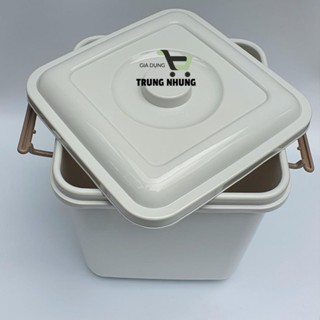 [Siêurẻ] Thùng đựng gạo 10kg, hộp đựng gạo, thùng nhựa có nắp Việt Nhật