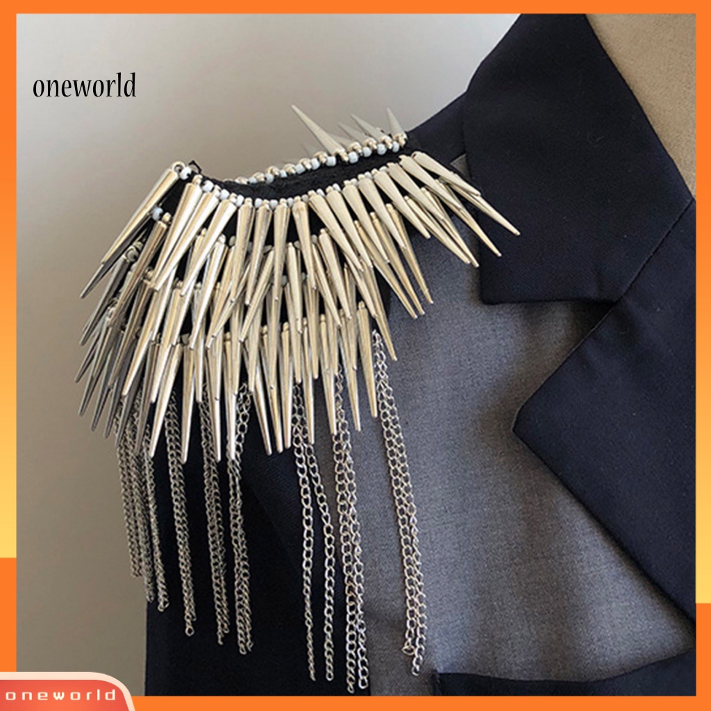 Dây Xích Đính Đinh Tán Kiểu Hip-hop Trang Trí Quần Áo Blazer