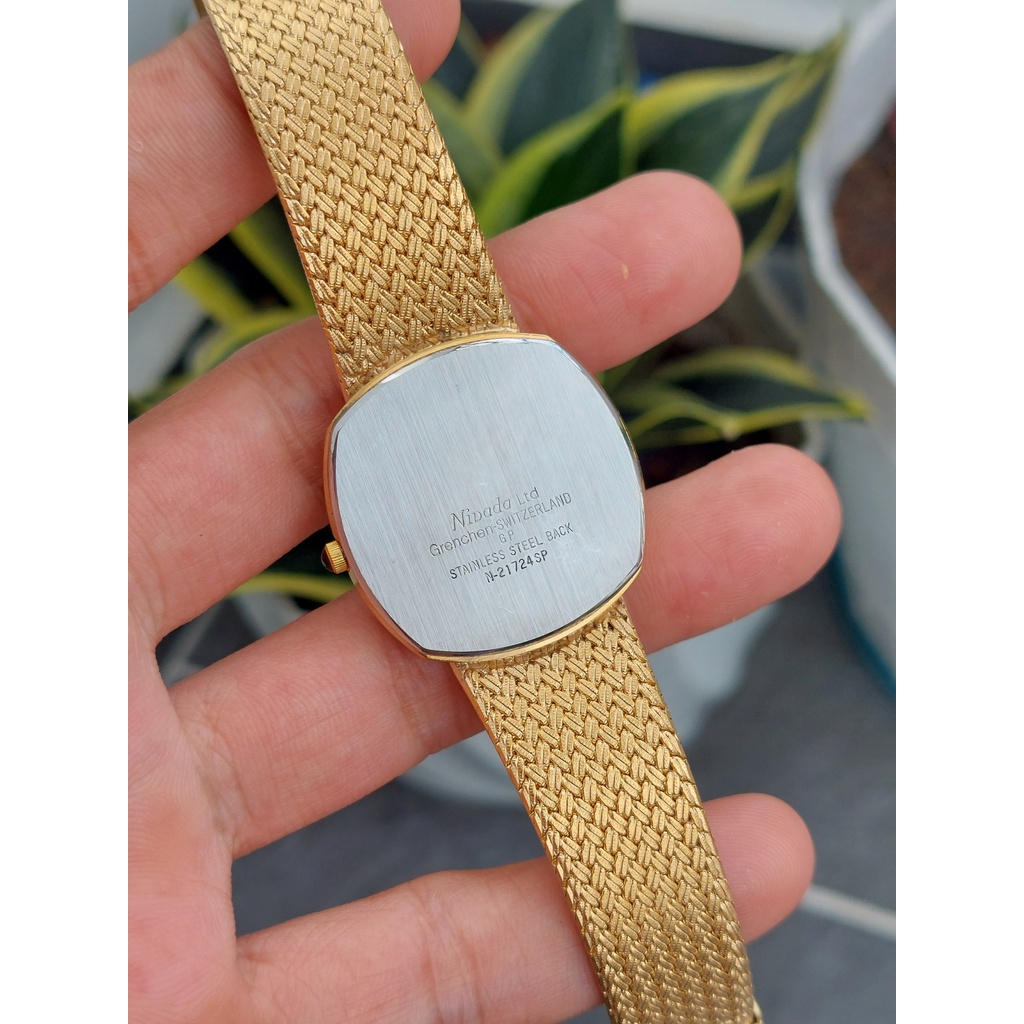 Đồng hồ Thuỵ Sĩ nữ Nivada chạy pin hàng si Nhật