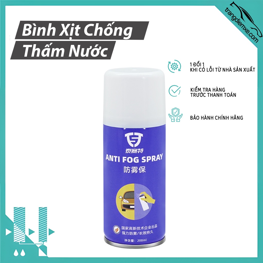 Xịt Chống Thấm Nước Kính Xe Ô Tô