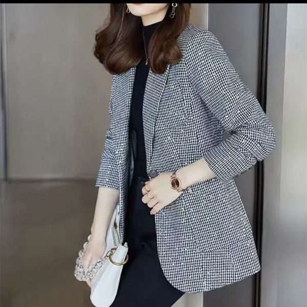 Áo Khoác Vest Đính Kim Sa Phong Cách Hàn Quốc Thời Trang Thu Đông 2023 Cho Nữ