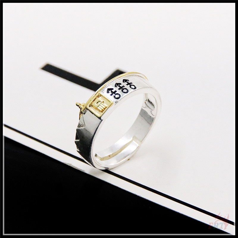 ☀ Nhẫn Điều Chỉnh Được Phong Cách Jojo 'S Bizarre Adventure ☀ 1 Nhẫn Hợp Kim Phong Cách Anime