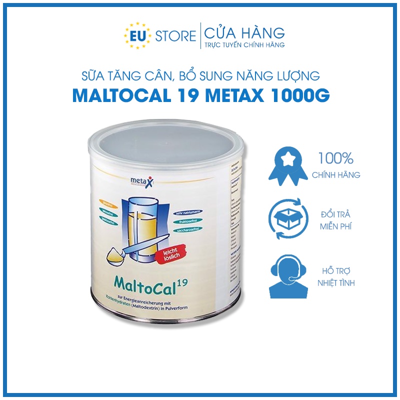 Sữa Maltocal 19 Đức 1000g MetaX Tăng Cân Và Bổ Sung Năng Lượng Cho Bé