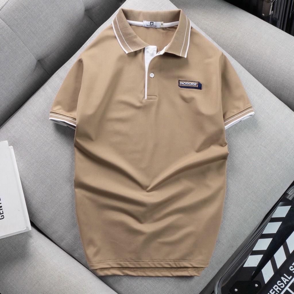 Áo thun POLO nam cá sấu Nexx&Dee phối sọc ngang có cổ bẻ trung niên lịch lãm big size 3XL cao cấp PL08