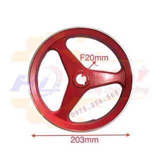 Phụ tùng hùng lỳ puly 20*200mm 2 rãnh A puly máy rửa xe đầu to