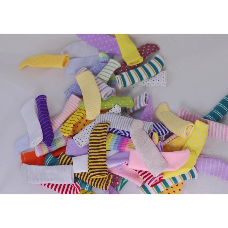 Combo 3 đôi tất, vớ cho búp bê ob11, bjd 1/8, 1/6
