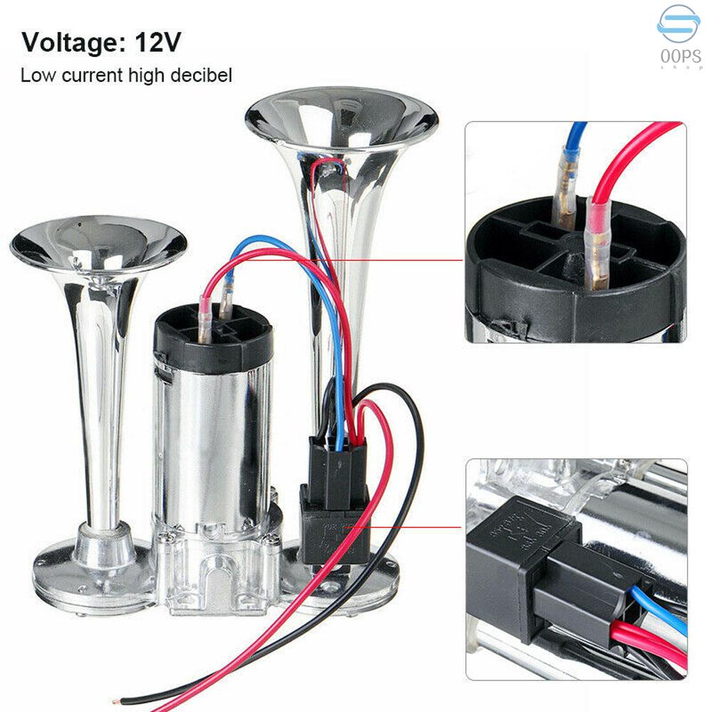 Còi Điện 150DB 12V Chất Lượng Cao Dành Cho Xe Hơi / Xe Tải / Tàu Thuyền
