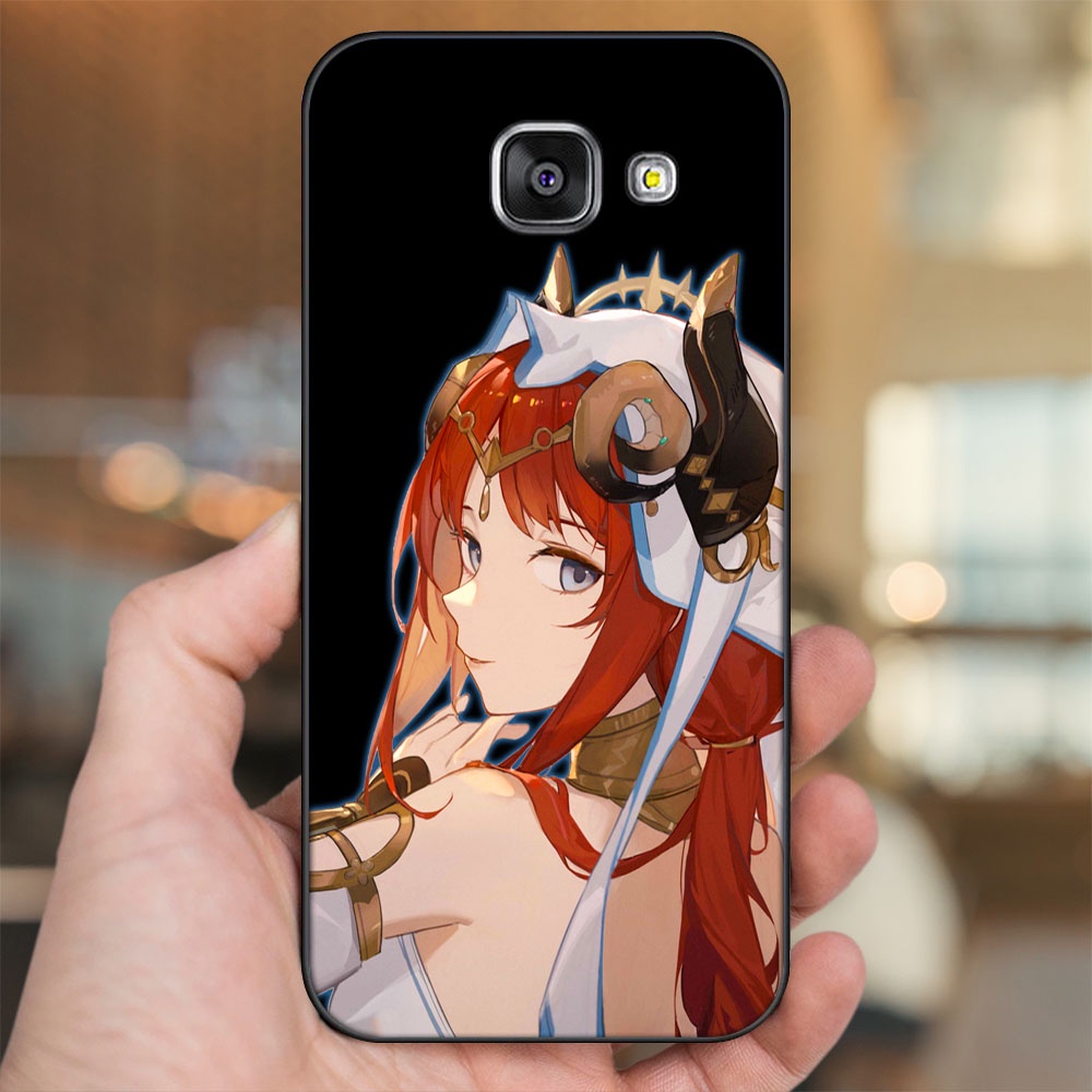 Ốp lưng Samsung A3 2016, A5 2016, A7 2016 viền đen in hình Nilou Genshin Impact