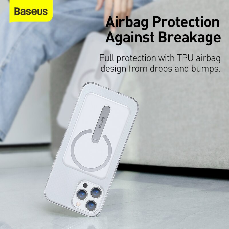 Ốp Điện Thoại Baseus Hít Nam Châm Có Giá Đỡ Cho iPhone 13 Pro Max