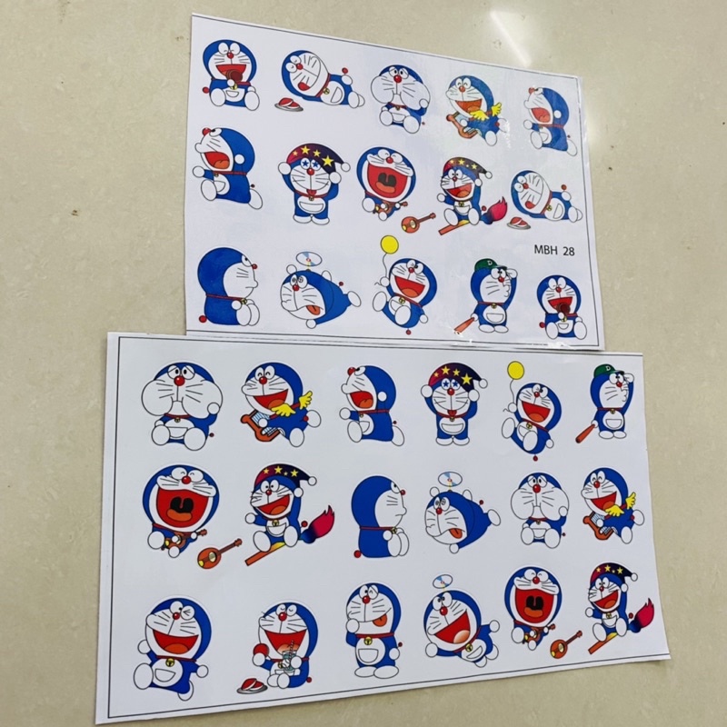 Sale sốc Combo 2 tem sticker doremon trang trí nón bảo hiểm