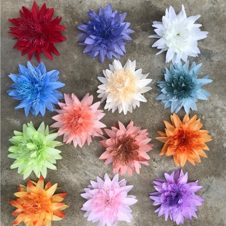 Đầu bông cúc râu lớn trang trí Tết, làm set tháp nước tháp bánh tài lộc, vòng trang trí