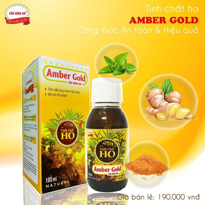 Siro ho Amber Gold Cầu Bình An 100ml