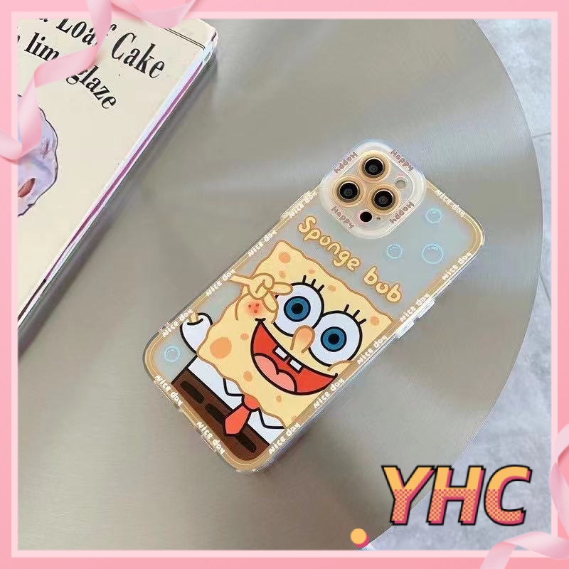 ốp iphone TPU Cứng Hình SpongeBob tương thích iPhone 6s 6splus 7 7plus 8 8plus X XS XSMAX 11 12 Pro Max Plus Promax-242