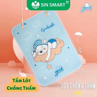 Tấm lót chống thấm Goodmama hàng cao cấp an toàn cho Bé Tấm lót chống thấm Goodmama