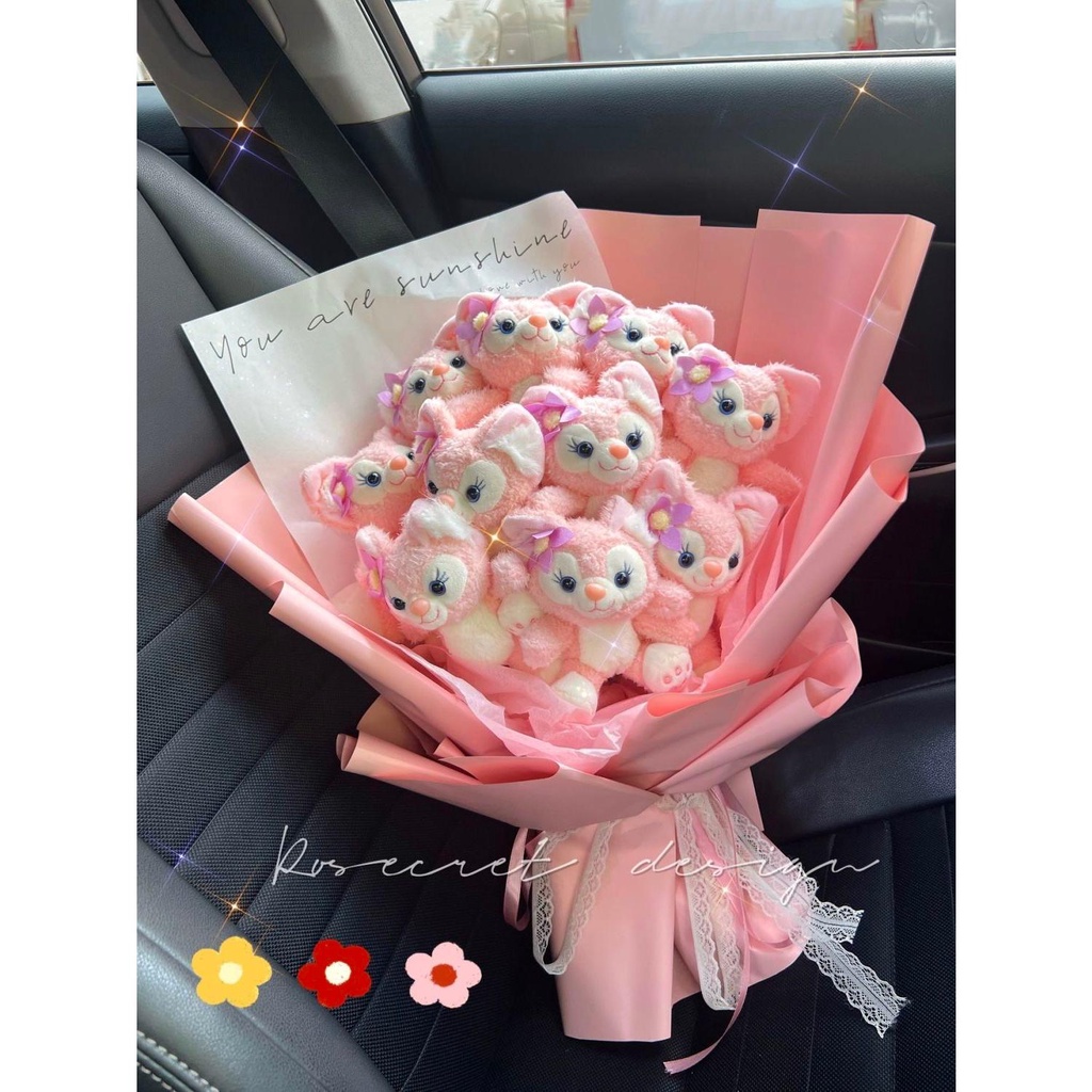 Búp Bê Nhồi Bông Hình Gấu Hoạt Hình Dễ Thương Dùng Làm Quà Tặng Sinh Nhật Cho Bạn Gái