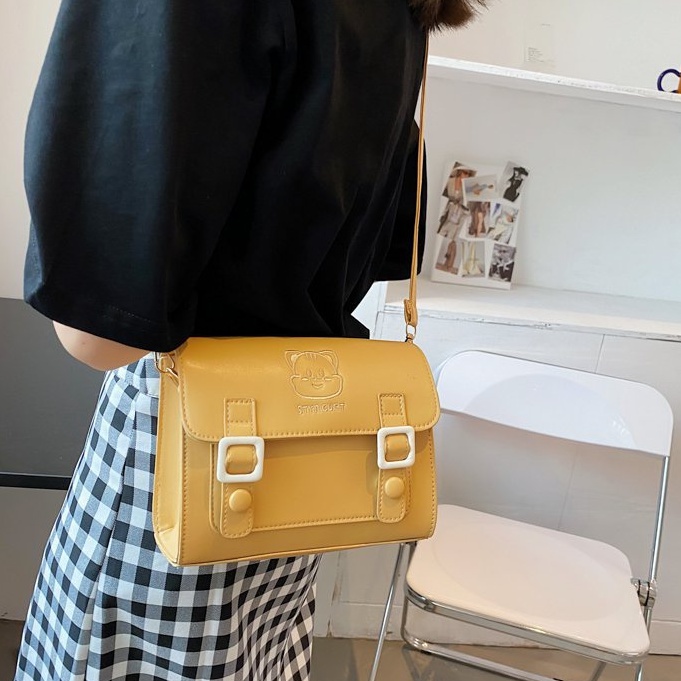 Túi Đeo Chéo Hình Vuông Nhỏ Thêu Họa Tiết Dễ Thương Phong Cách Nhật Bản Thời Trang 2022