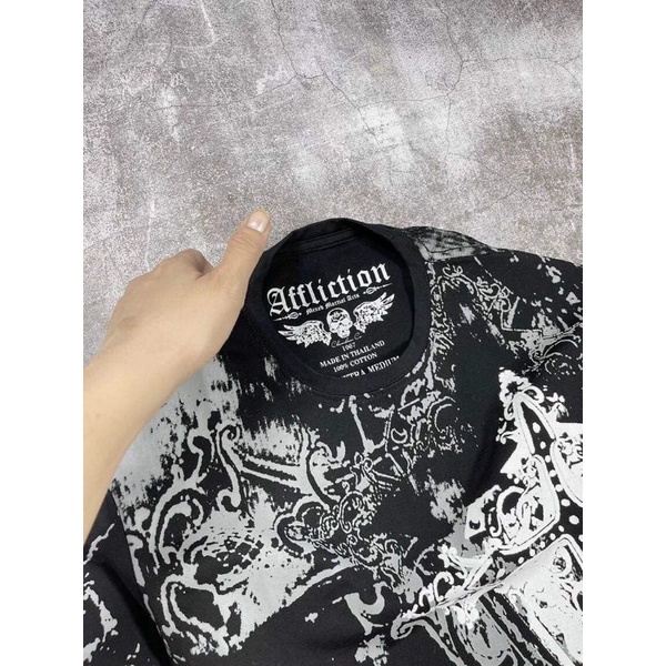 Áo Thun Nam Họa Tiết Cotton Cao Cấp Cá Tính AXK206