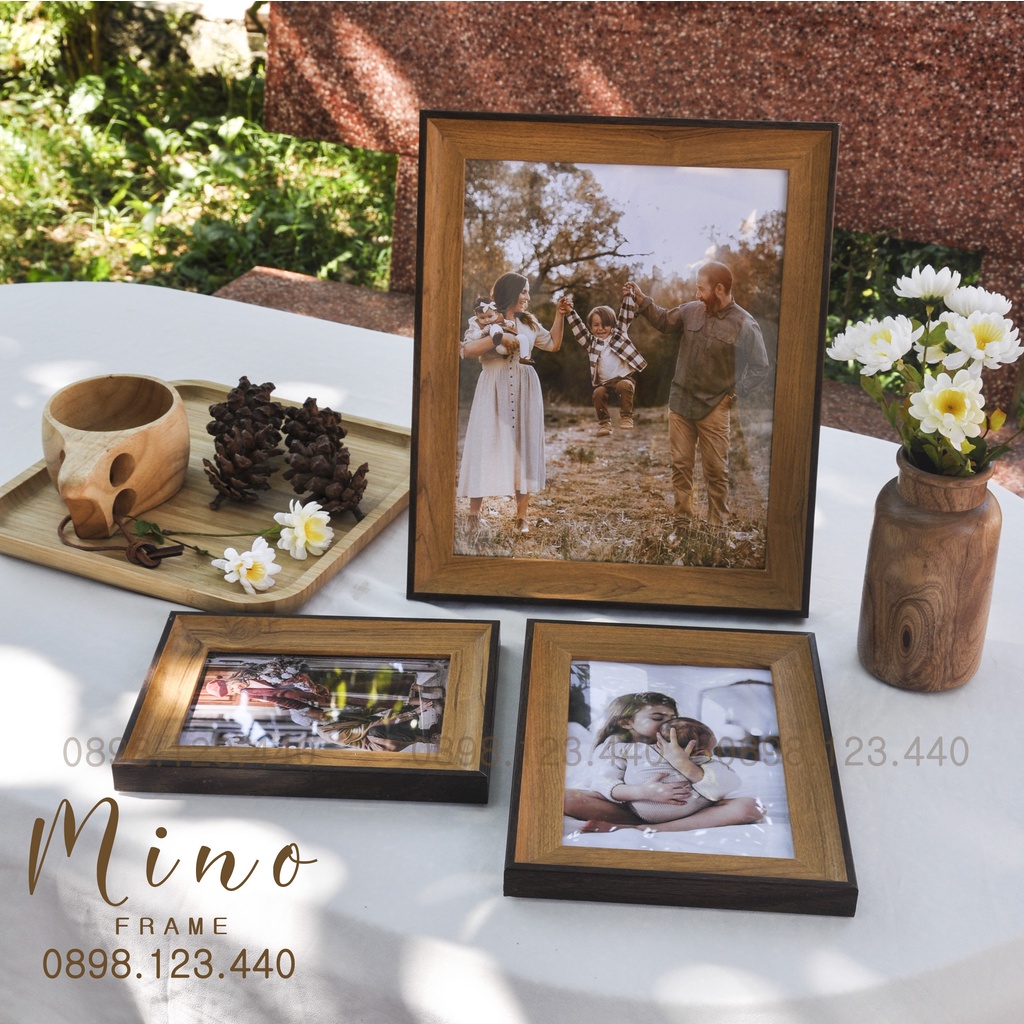 Khung Ảnh Để Bàn, Làm Quà Tặng Trang Trí Mino Frame KH03