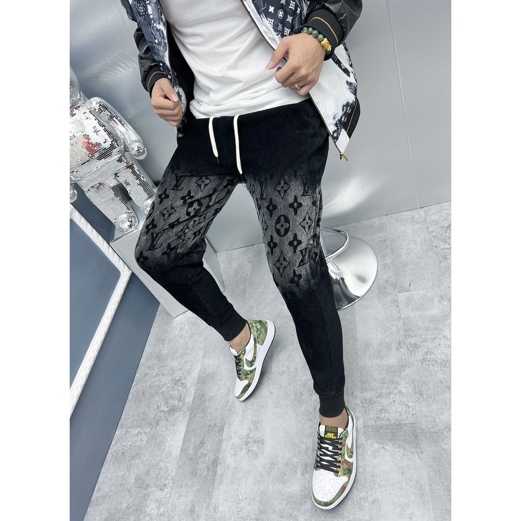 Quần jeans tuyết Nhung loang siêu cấp cạp chun