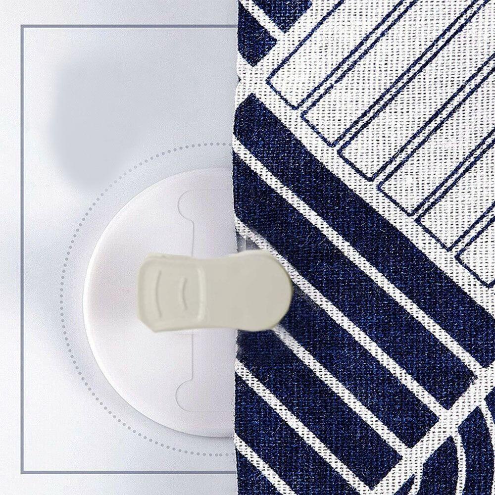 1 Kẹp Cố Định Rèm Cửa Hình Tròn Họa Tiết Cá Sấu Chống Văng