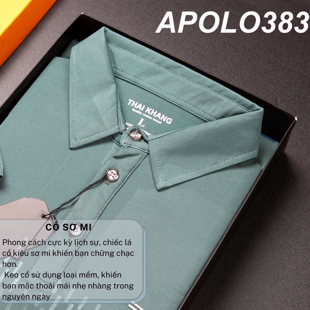 Áo thun polo nam vải thun lạnh mặc mát APOLO38