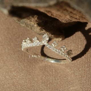 Nhẫn vương miện V BẠC S925 LANN R321