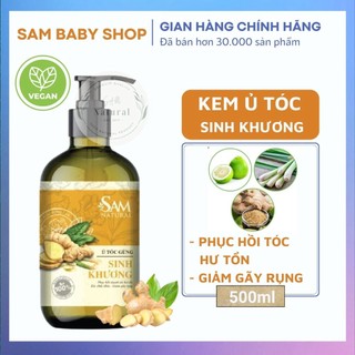 Kem Ủ Tóc Sinh Khương Sam Natural Phục Hồi Tóc Hư Tổn 500ML (Kèm Qùa Tặng)