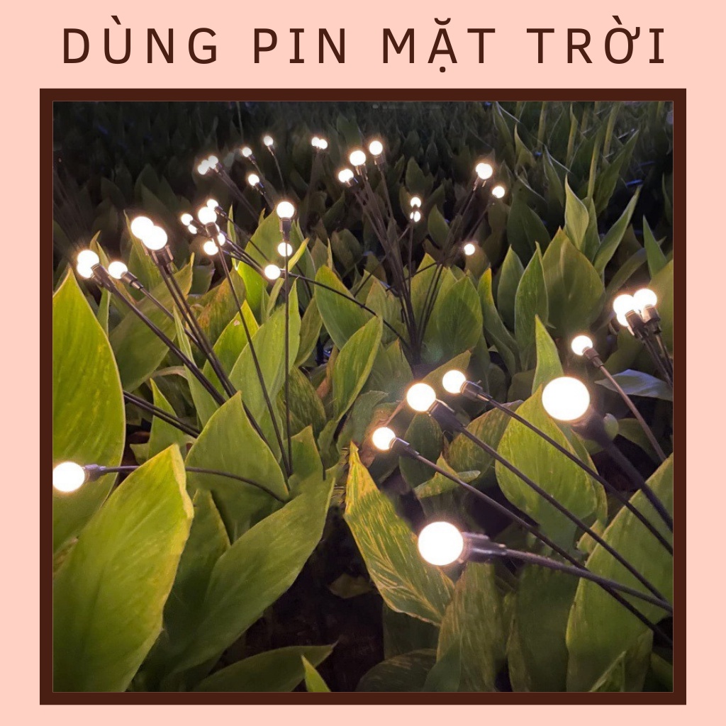 Đèn led ngoài trời, Đèn đom đóm năng lượng mặt trời, đèn trang trí sân vườn