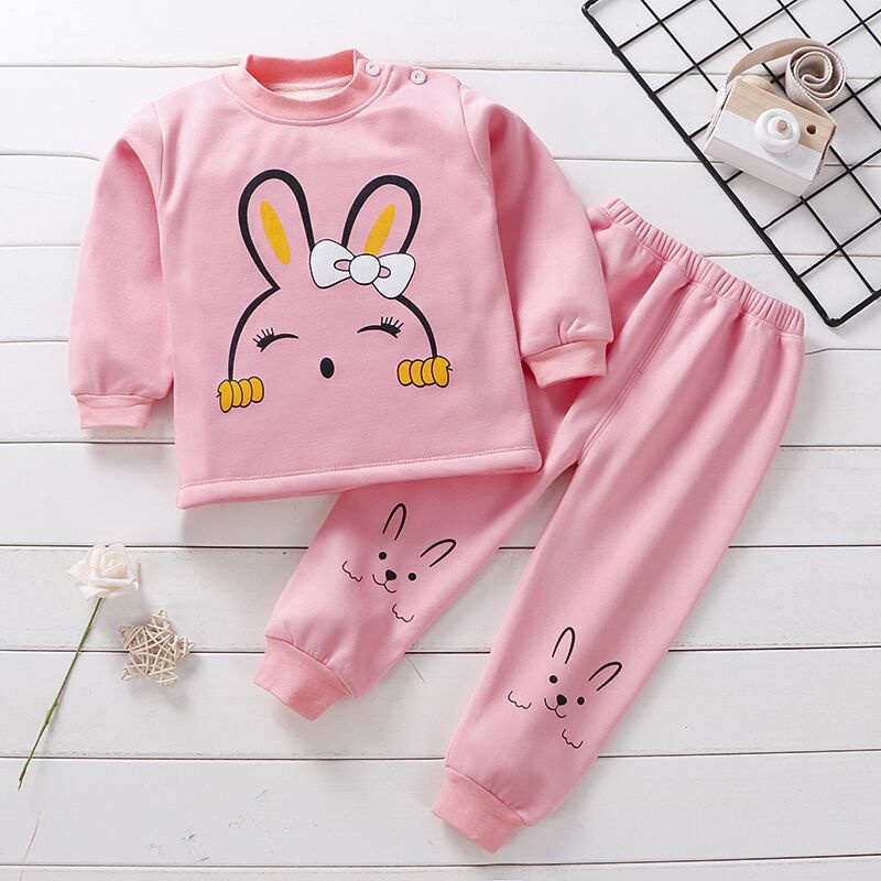 Bộ nỉ lót lông cho bé, bộ nỉ thu đông dài tay giữ ấm mùa đông trẻ em cao cấp từ 7 - 24 Kg