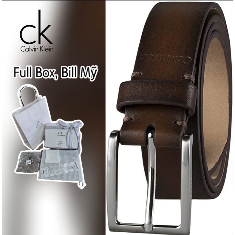 Thắt lưng da nam Calvin Klein ck chính hãng nhập Mỹ
